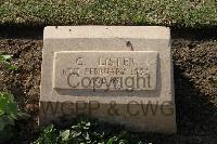 Ismailia War Memorial Cemetery - Lister, Charles